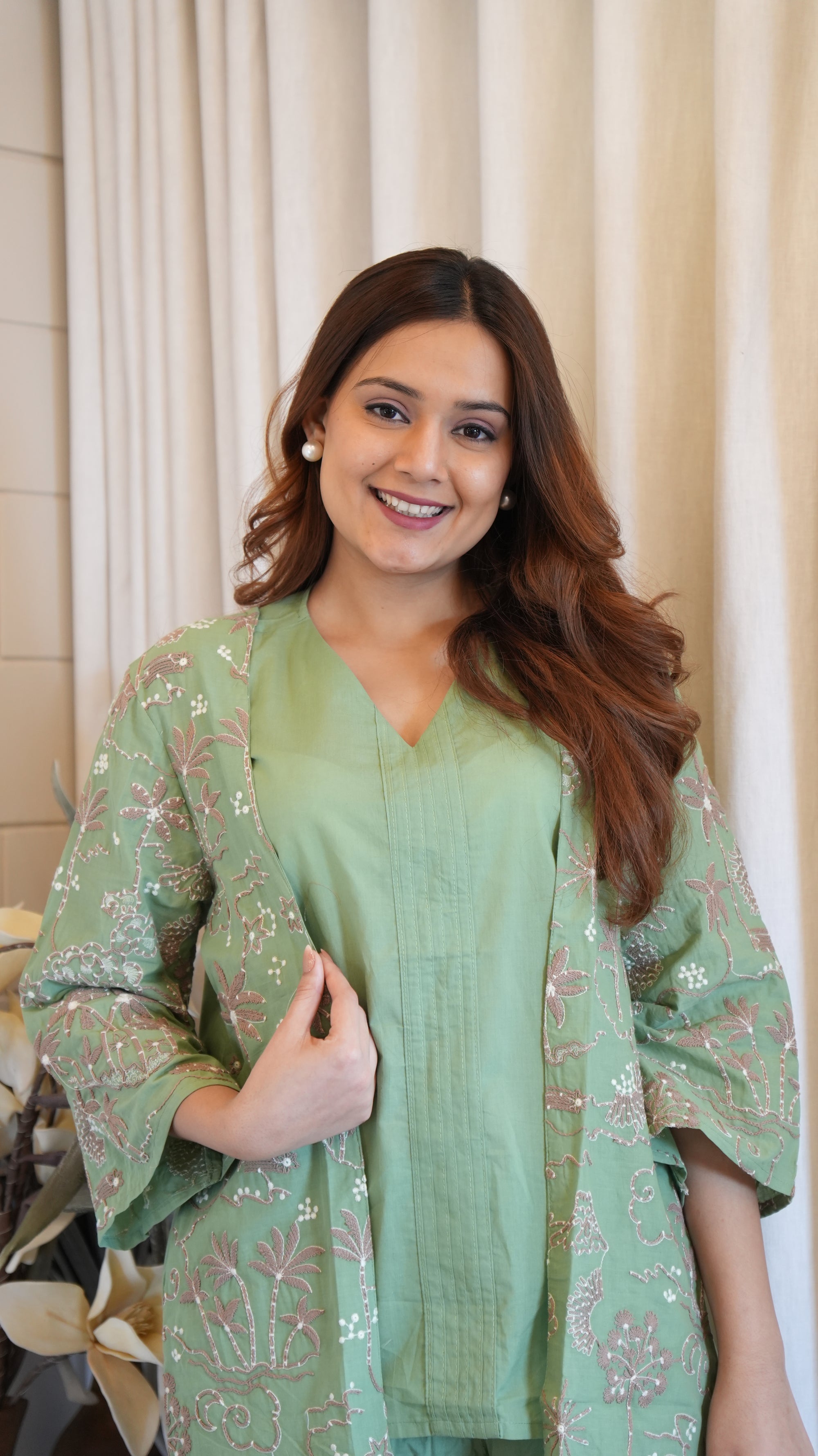 Mint Blossom Co-ord Set