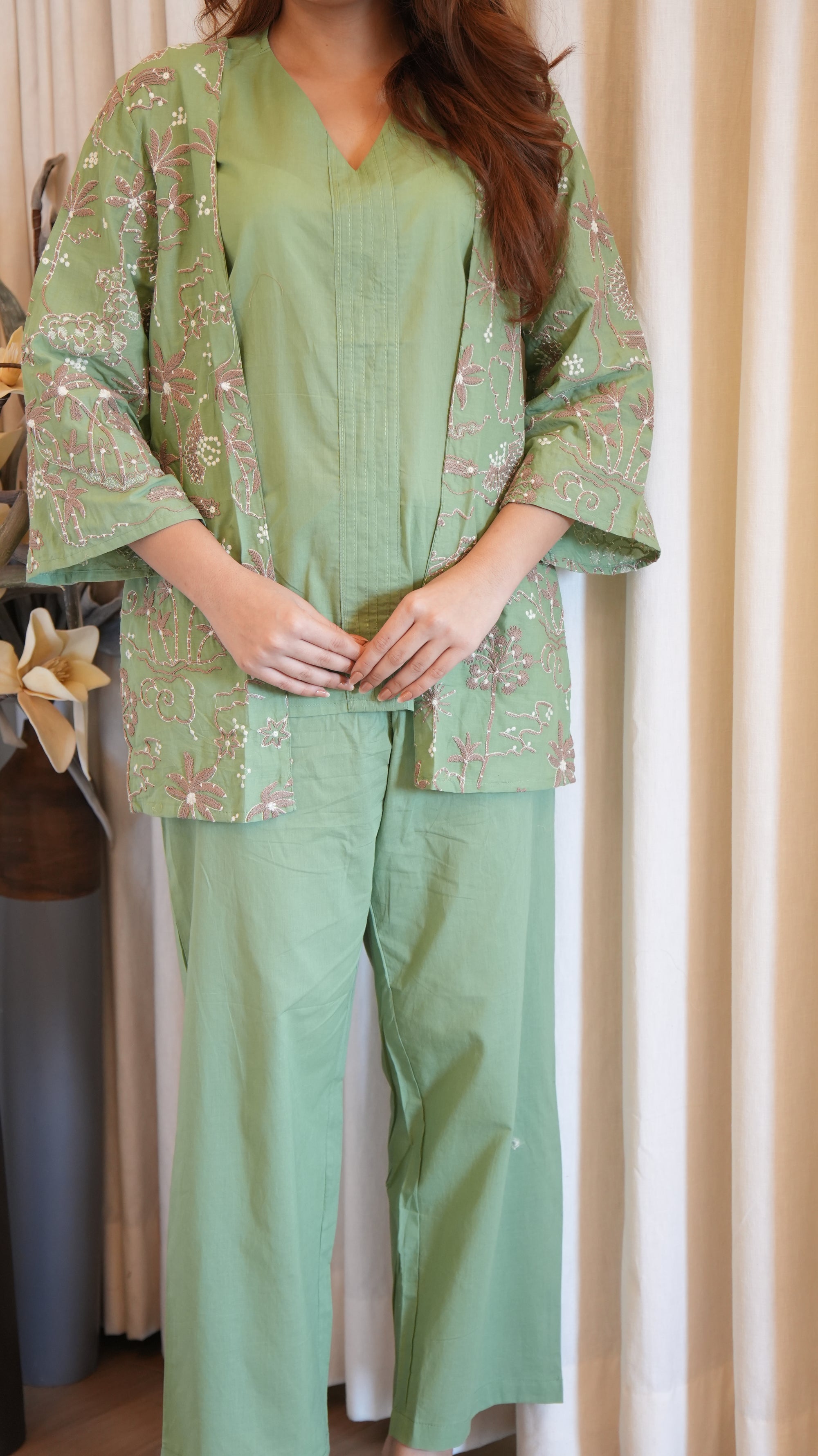 Mint Blossom Co-ord Set