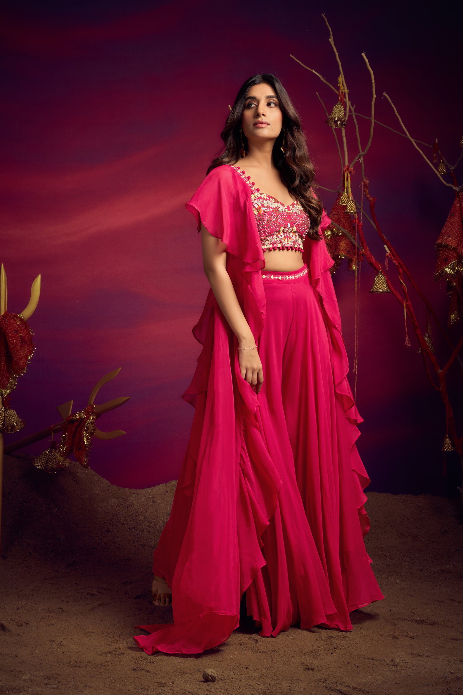 layered 3 pc contemprary ensemble