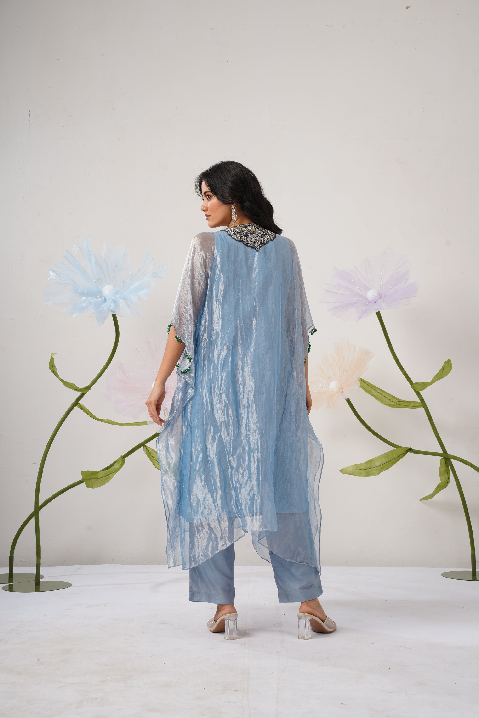 Ornate Azure Kaftan