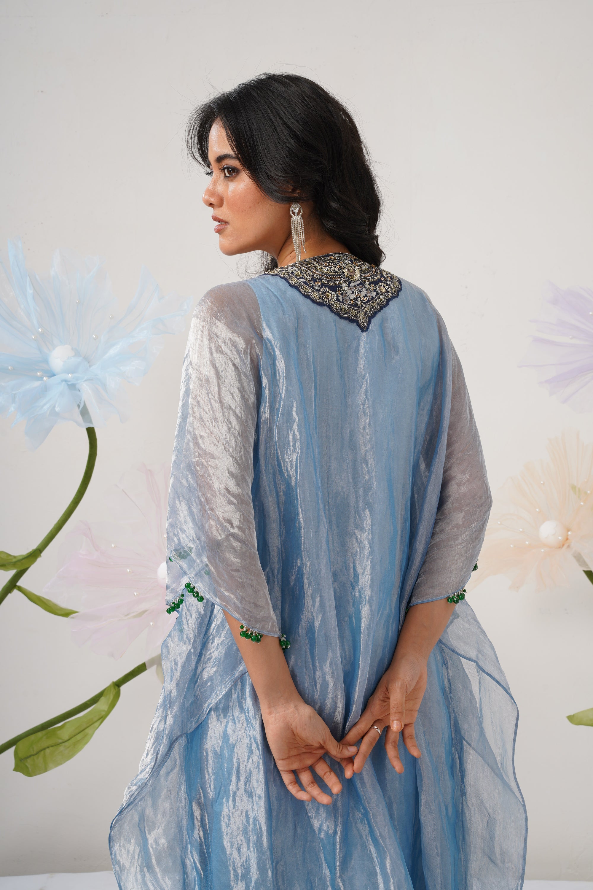 Ornate Azure Kaftan