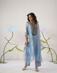 Ornate Azure Kaftan