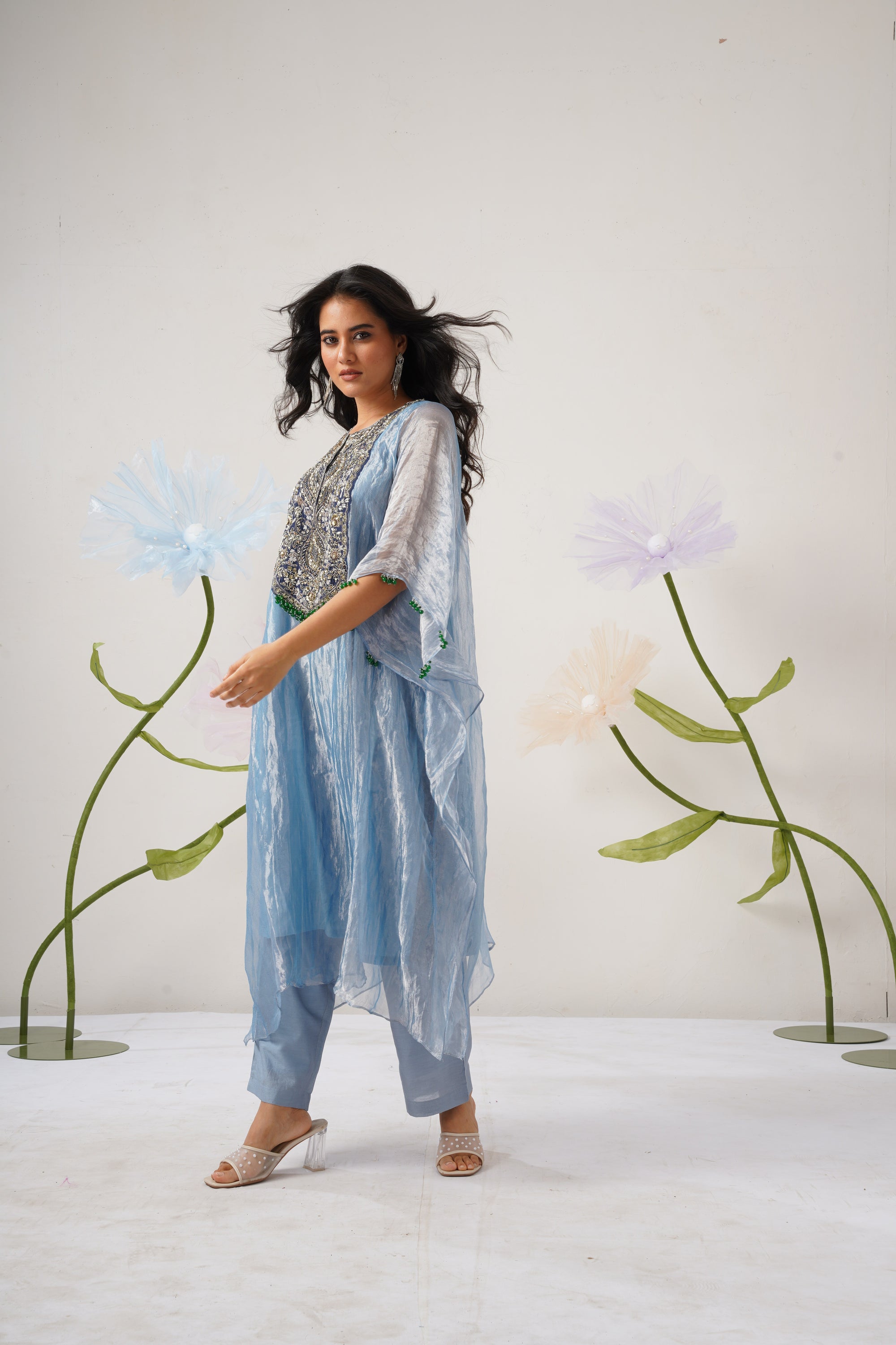 Ornate Azure Kaftan
