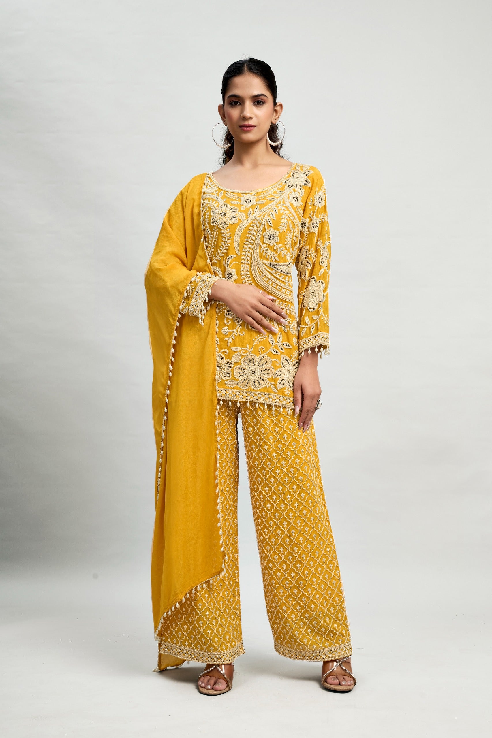 3Pc Set (Short Kurti)