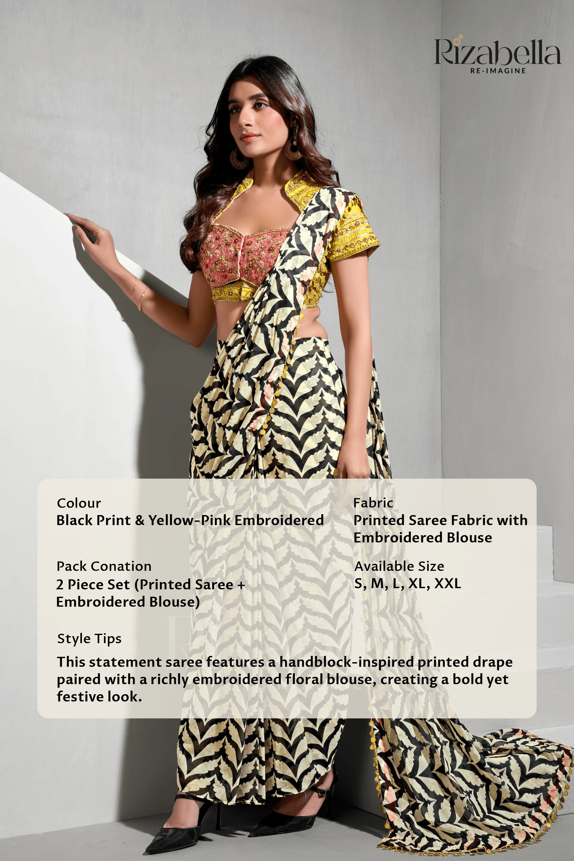 Rajwada Bloom Printed Saree