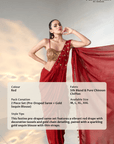 Ruby Noire Saree Set