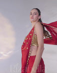 Ruby Noire Saree Set