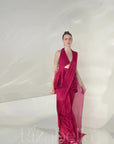 Luxe Peplum Drape Saree Set